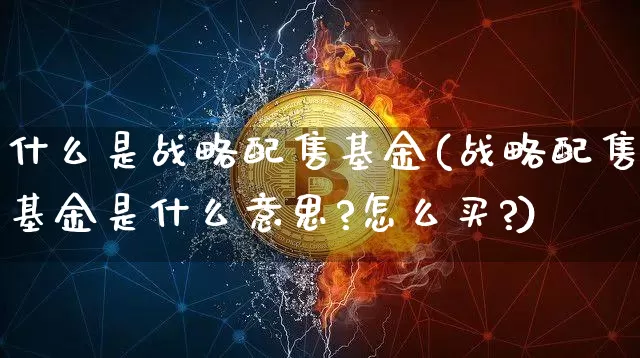 什么是战略配售基金(战略配售基金是什么意思?怎么买?)_https://www.cangshenghg.com_北交所_第1张