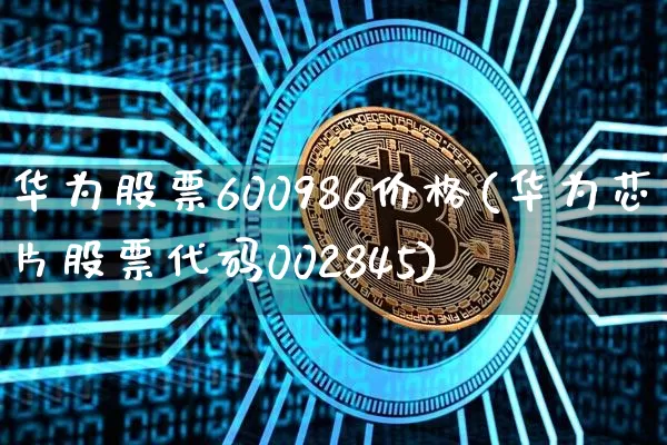华为股票600986价格(华为芯片股票代码002845)_https://www.cangshenghg.com_北交所_第1张