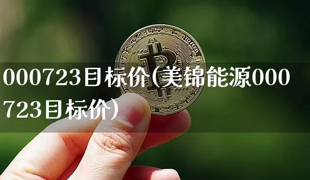 000723目标价(美锦能源000723目标价)_https://www.cangshenghg.com_科创板_第1张